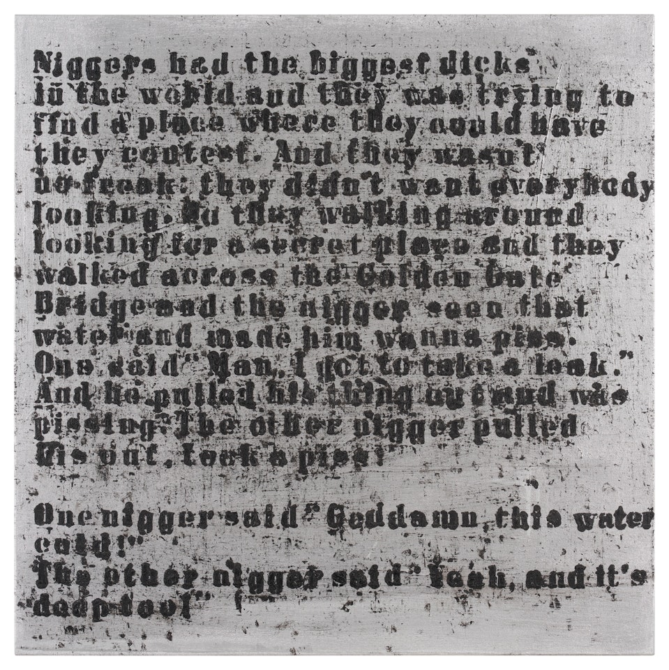 Silver Mudbone (Liar) #1 by Glenn Ligon