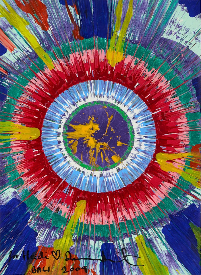 Untitled Paper Spin Gift for Heidi by Damien Hirst