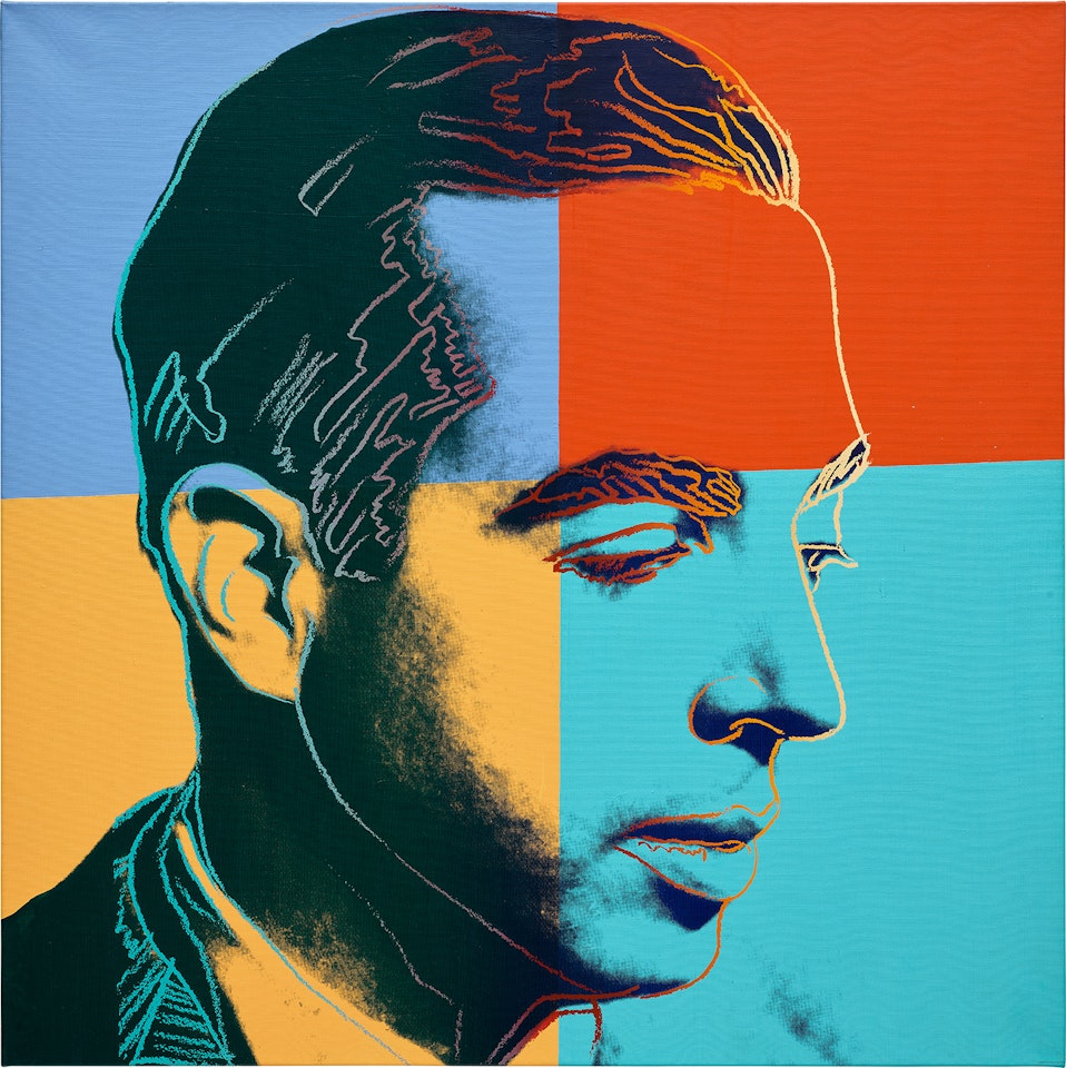 Vincente (Red, Turquoise) by Andy Warhol