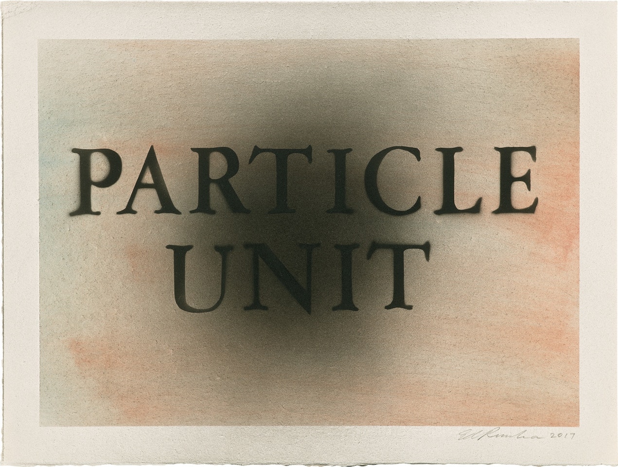 Particle Unit by Ed Ruscha