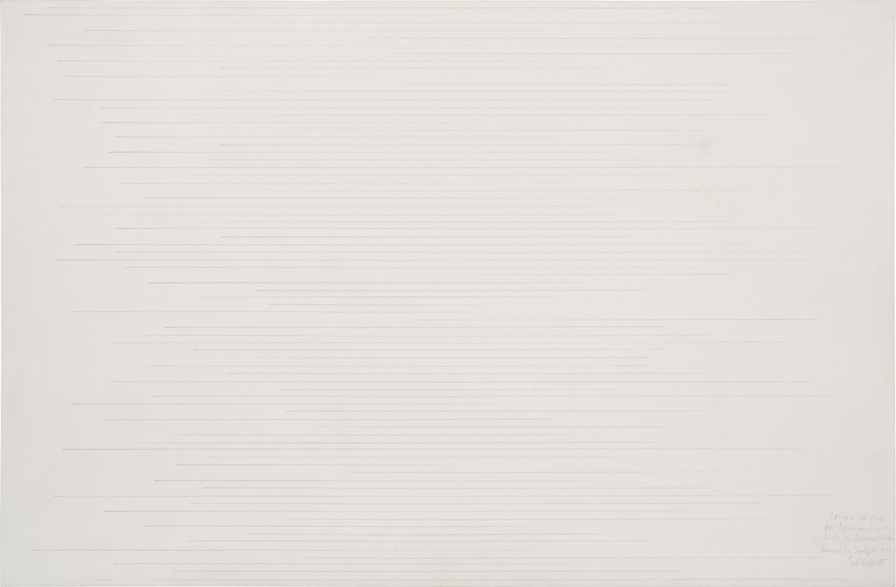 Horizontal Lines by Sol LeWitt