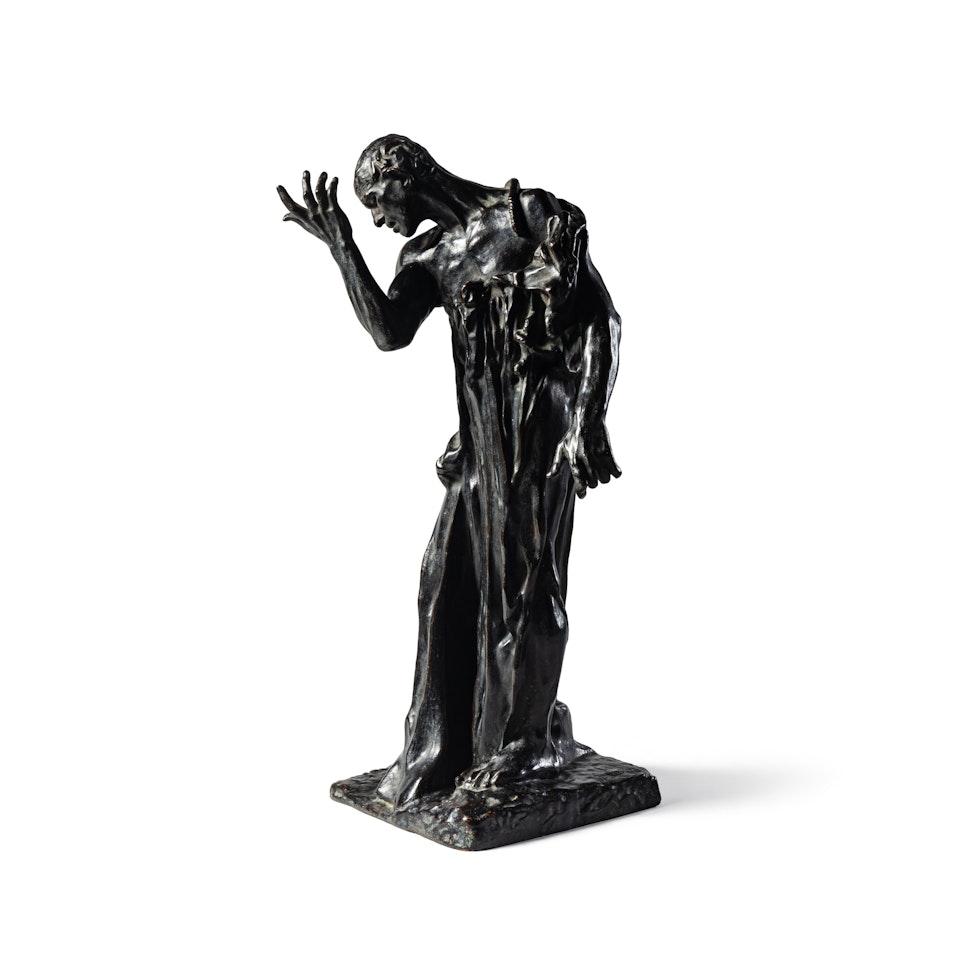 L"un des Bourgeois de Calais: Pierre de Wiessant, vêtu, réduction by Auguste Rodin