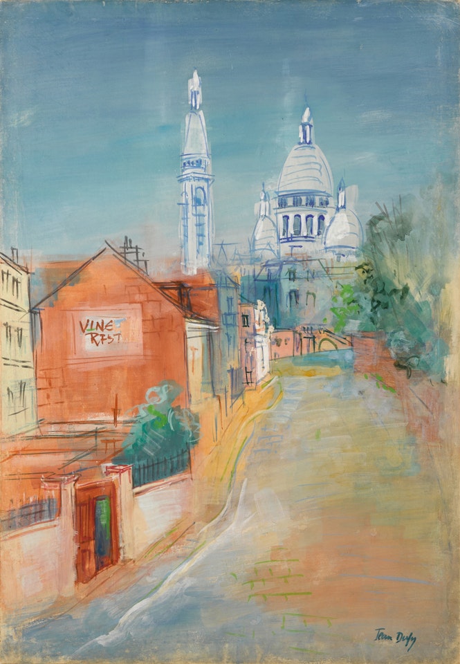 Montmartre, rue de l"Abreuvoir by Jean Dufy