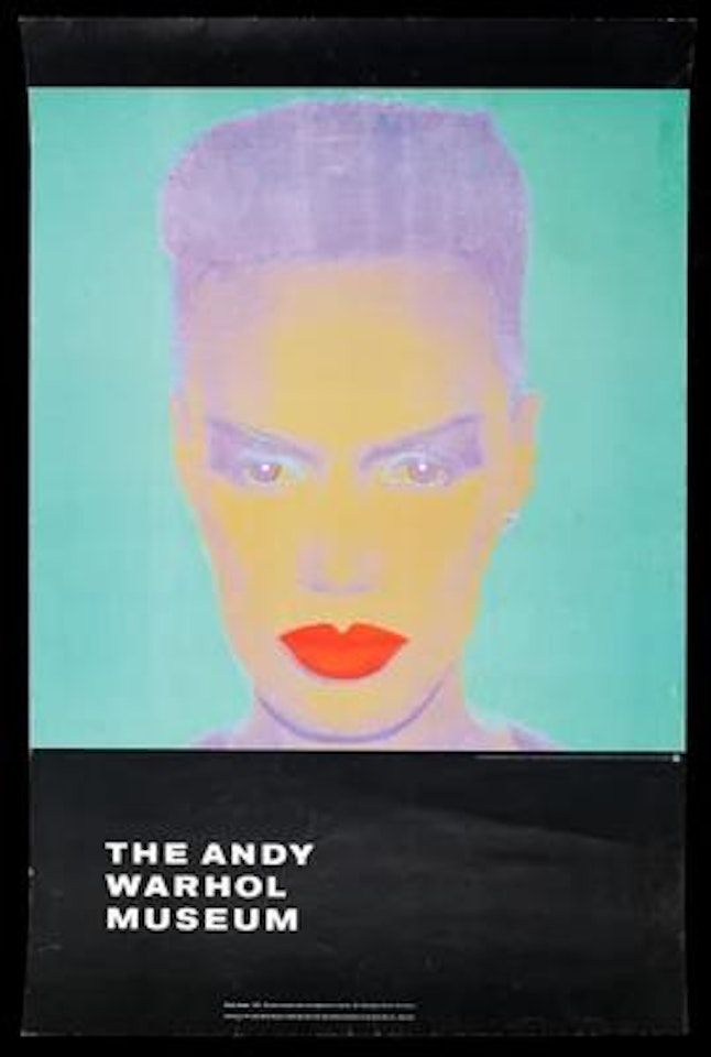 Grace Jones, Ausstellungsplakat: The Andy Warhol Museum, by Andy Warhol