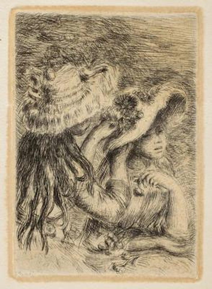 Le chapeau épinglé,3e planche by Pierre-Auguste Renoir
