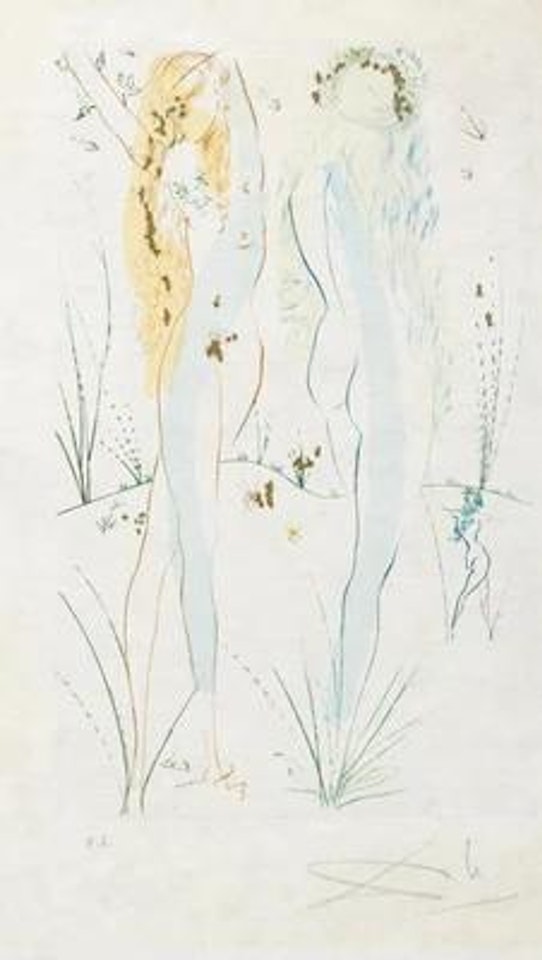 "Kehr zurück, Sulamit", aus der Reihe: Das Hohelied des Salomon by Salvador Dali