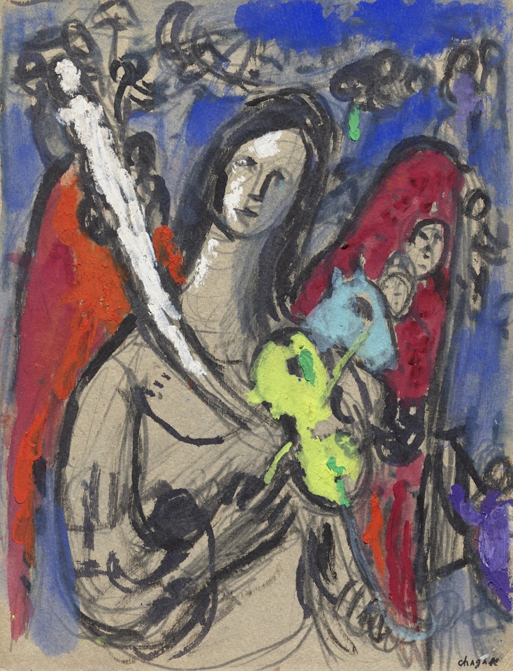 Esquisse pour Concert bleu ou L"ange aux ailes rouges; 1923-45) by Marc Chagall