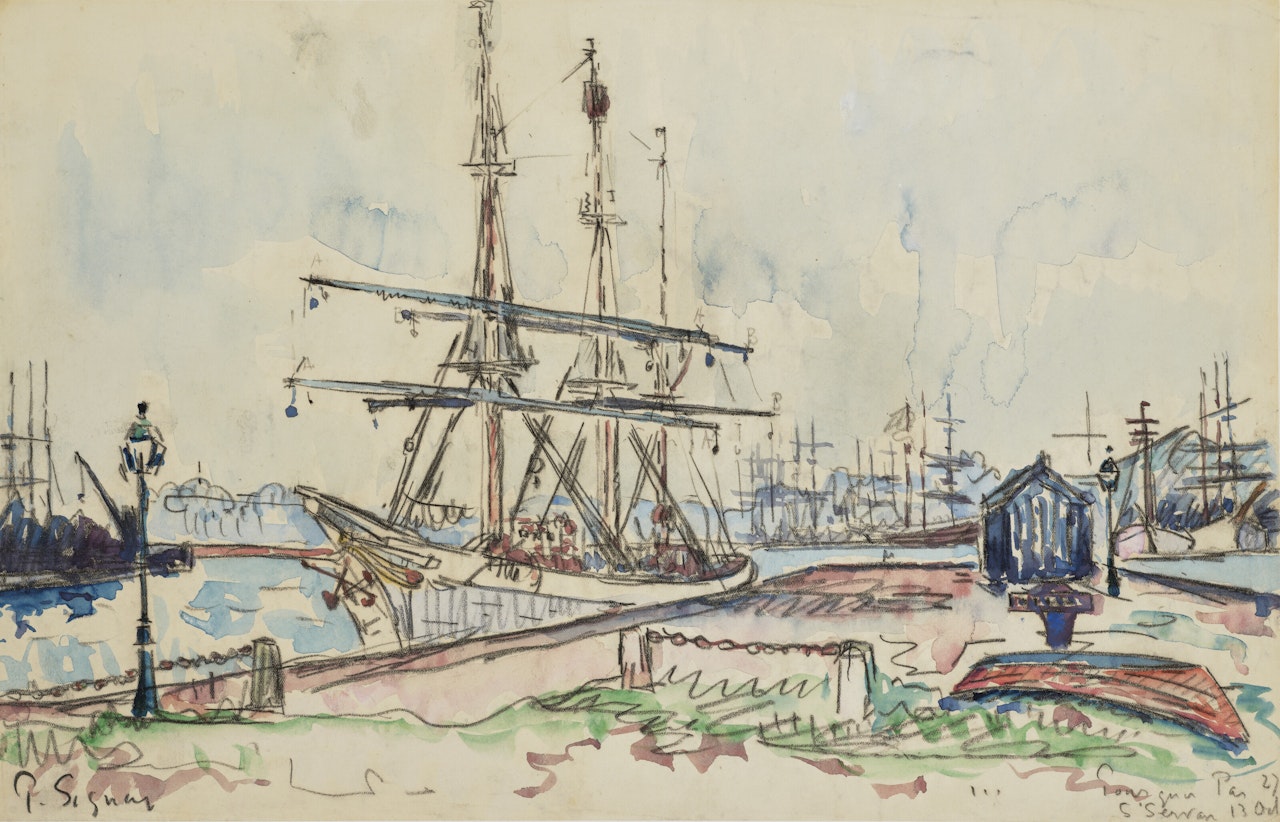 Saint-Servan. Le Pourquoi Pas by Paul Signac