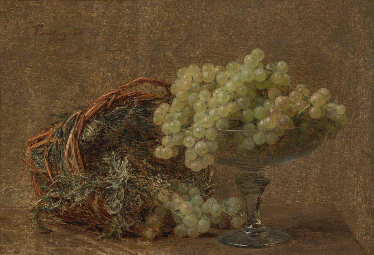 Nature morte aux raisins by Henri Fantin-Latour