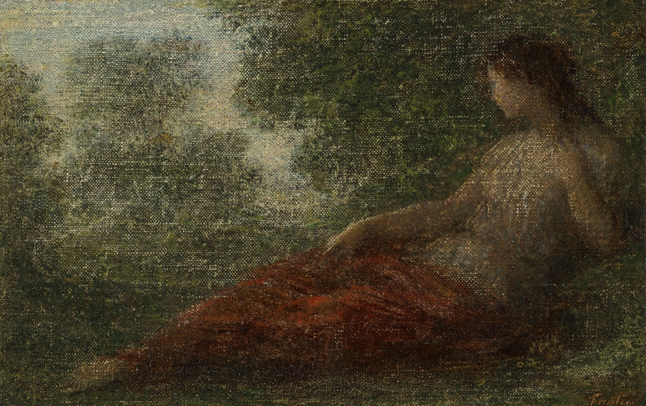 Femme dans un paysage by Henri Fantin-Latour