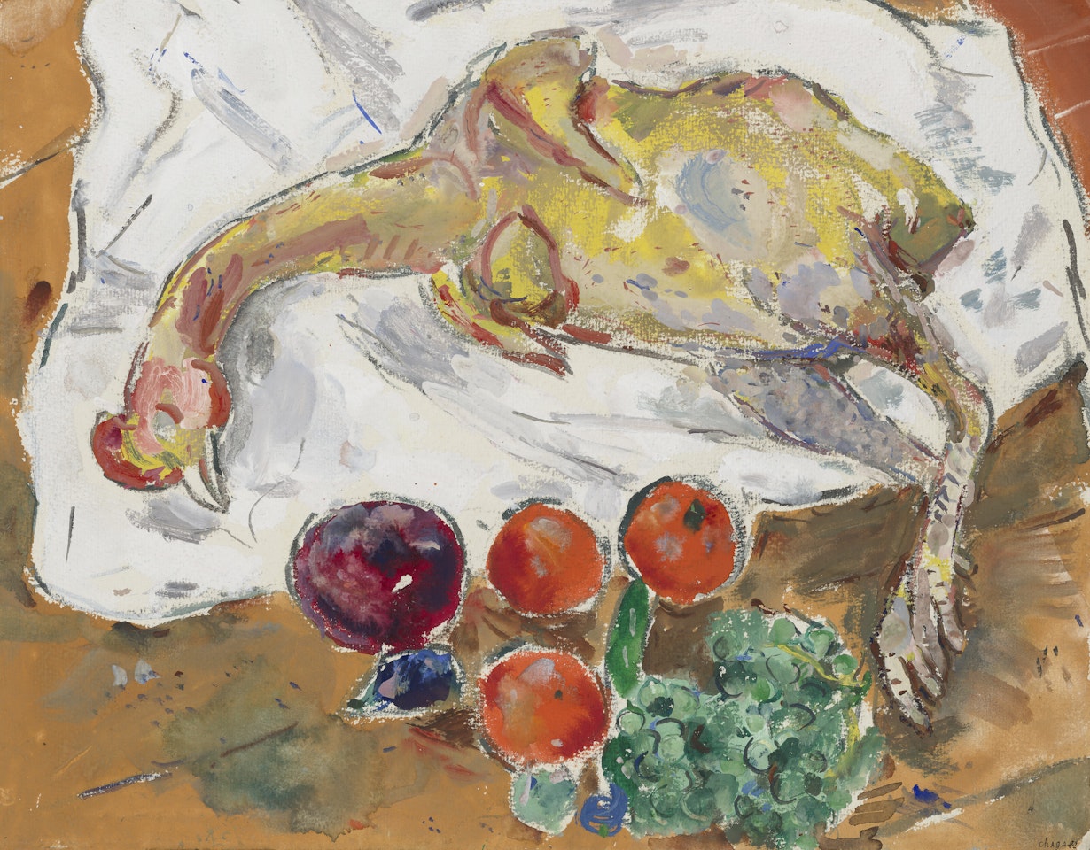 Nature morte avec poule by Marc Chagall