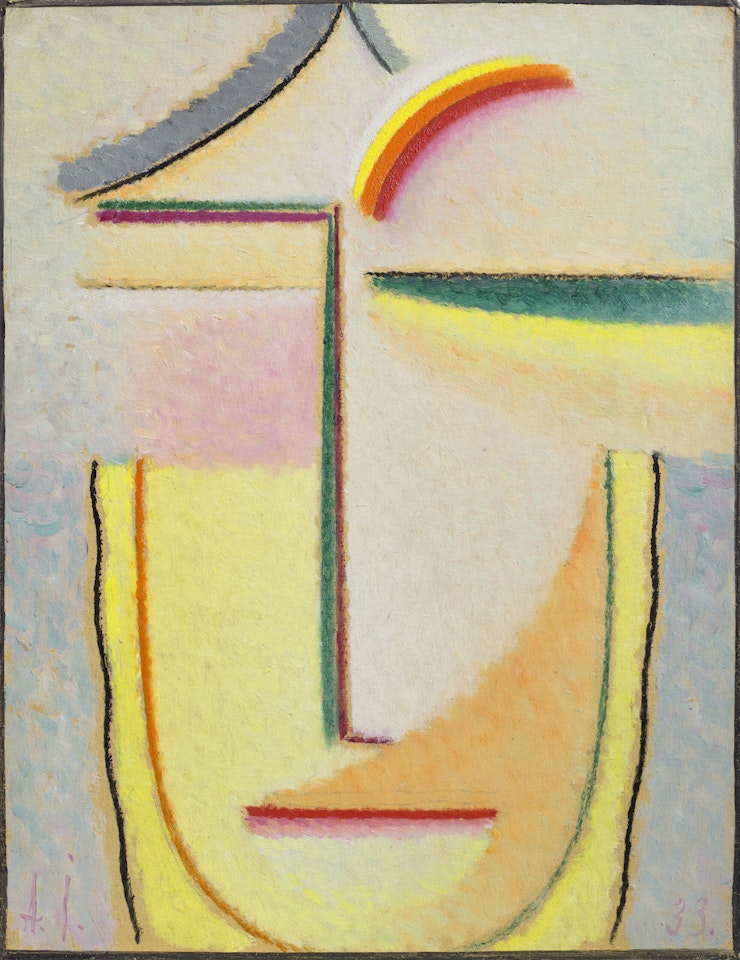 Abstrakter Kopf by Alexej von Jawlensky