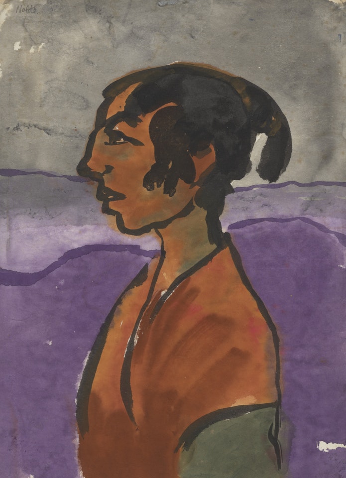 Porträt by Emil Nolde