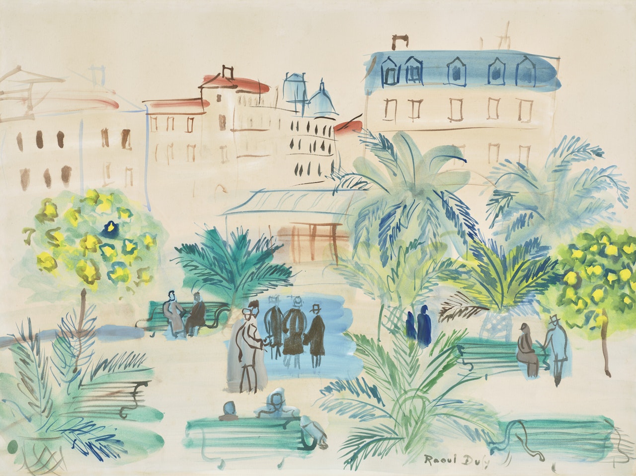 La place Arago by Raoul Dufy