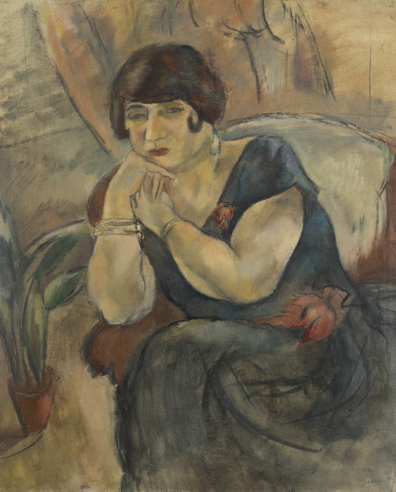 Portrait de Madame Jeanne Salmon by Jules Pascin