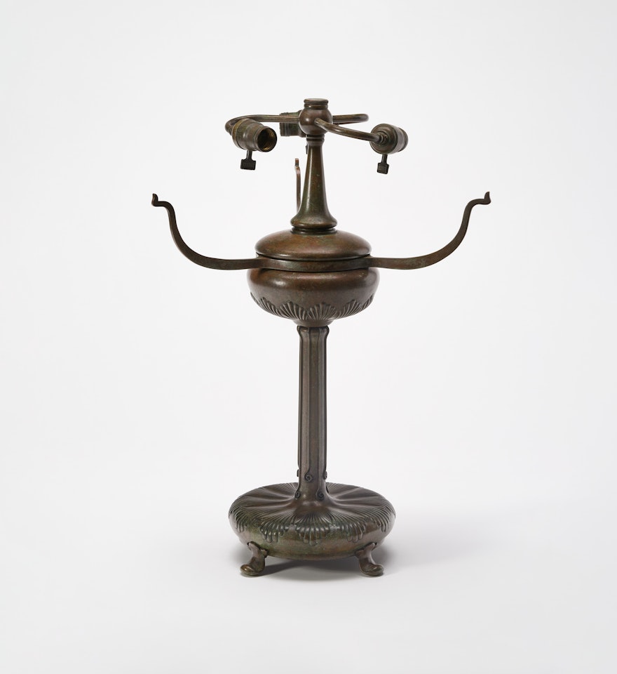 "Library with Raised Font" Base by Tiffany Studios