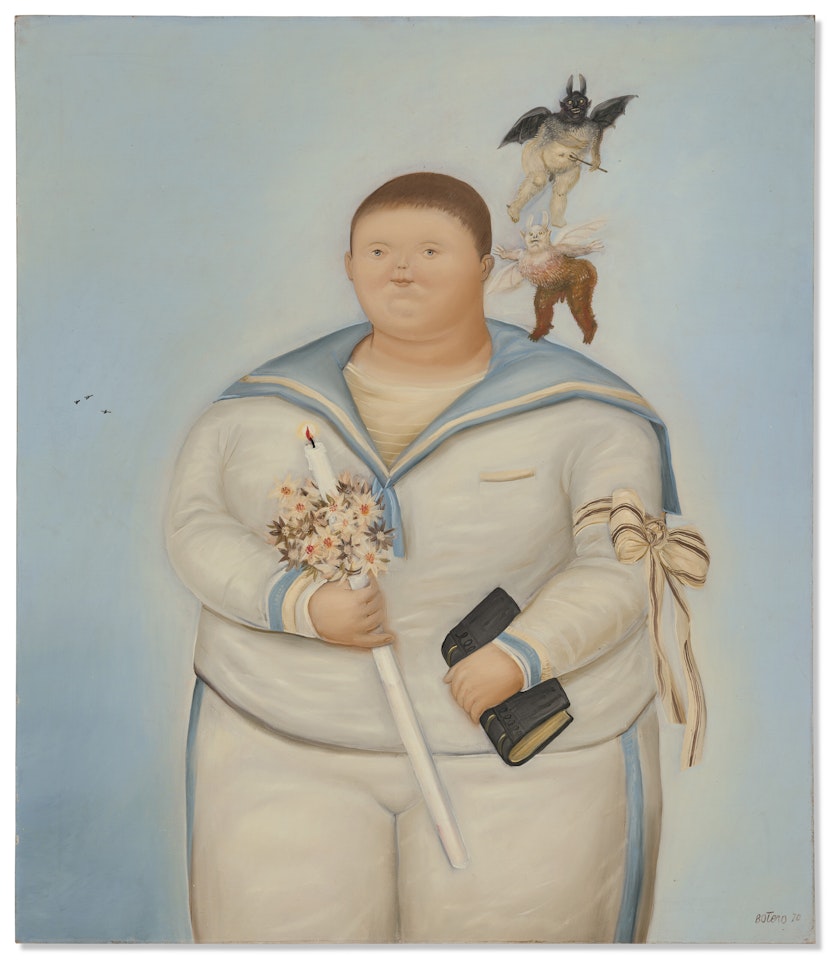 Autorretrato, el día de mi primera comunión by Fernando Botero