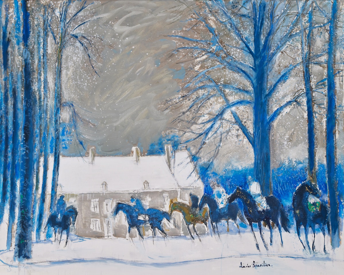 Hiver à Loupeigne by André Brasilier