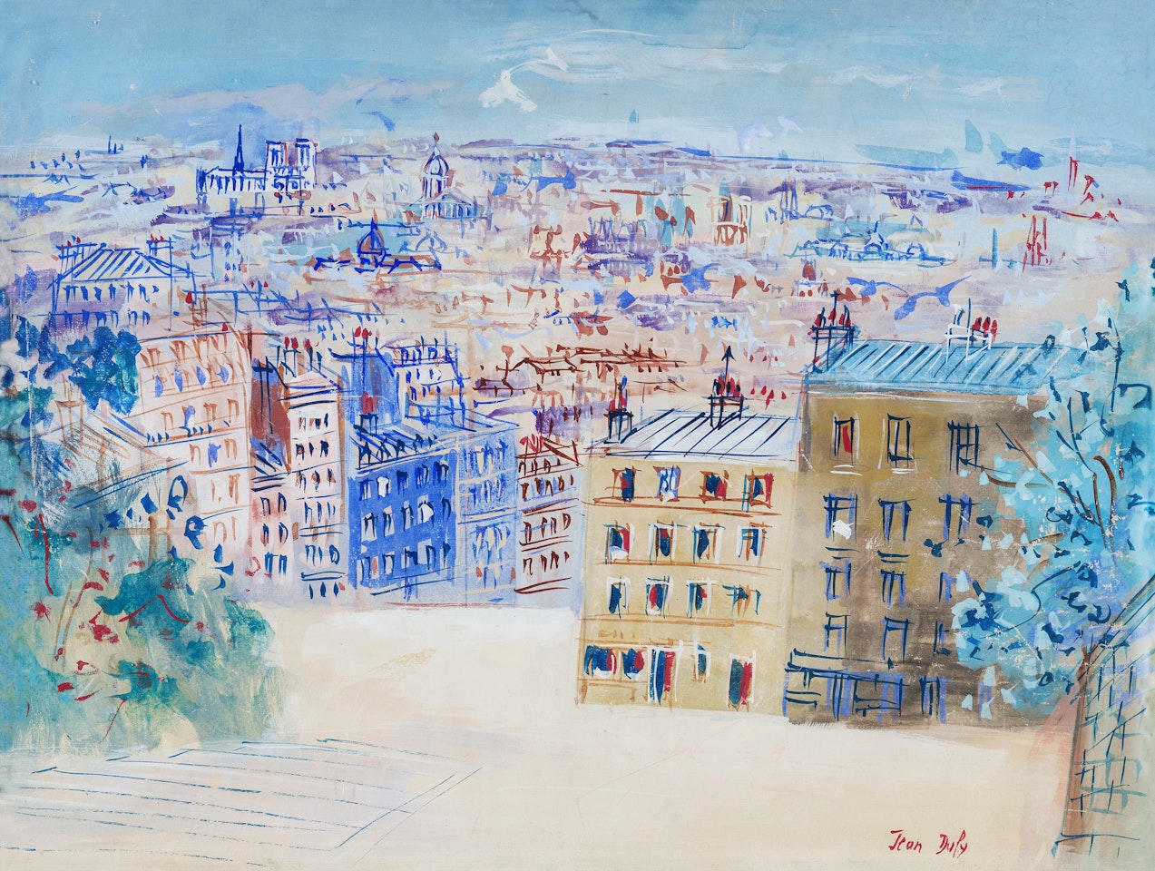Vue de Paris by Jean Dufy