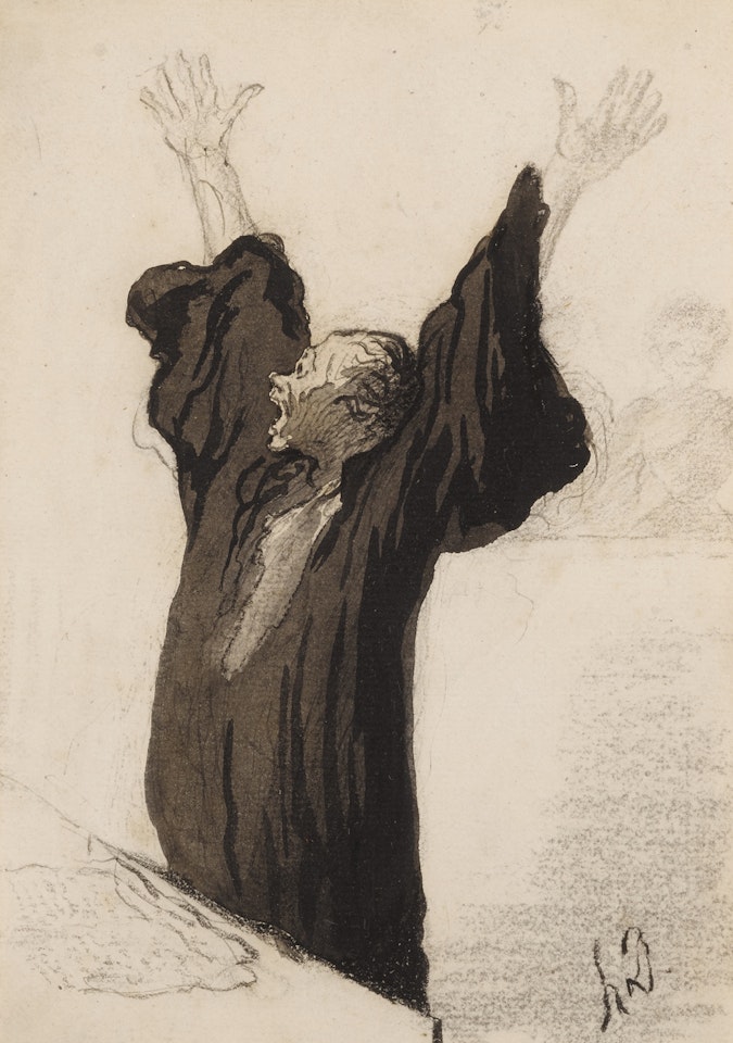 L"Avocat pathétique by Honoré Daumier