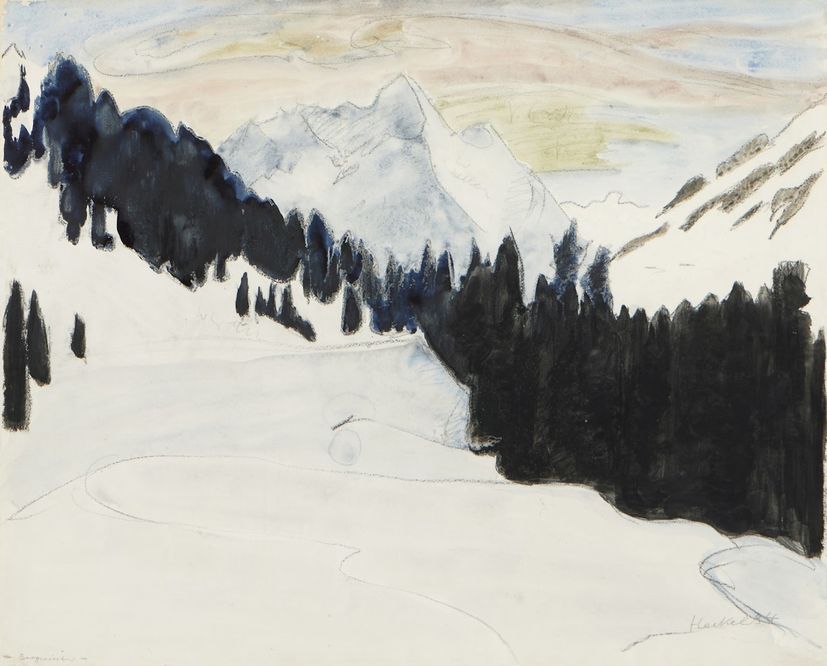 Bergwinter (Winter Mountain) by Erich Heckel
