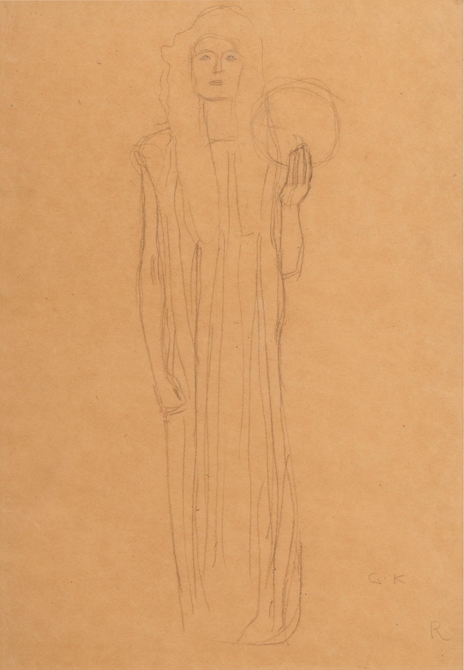 Viktoria von Vorne (Viktoria from the Front) by Gustav Klimt