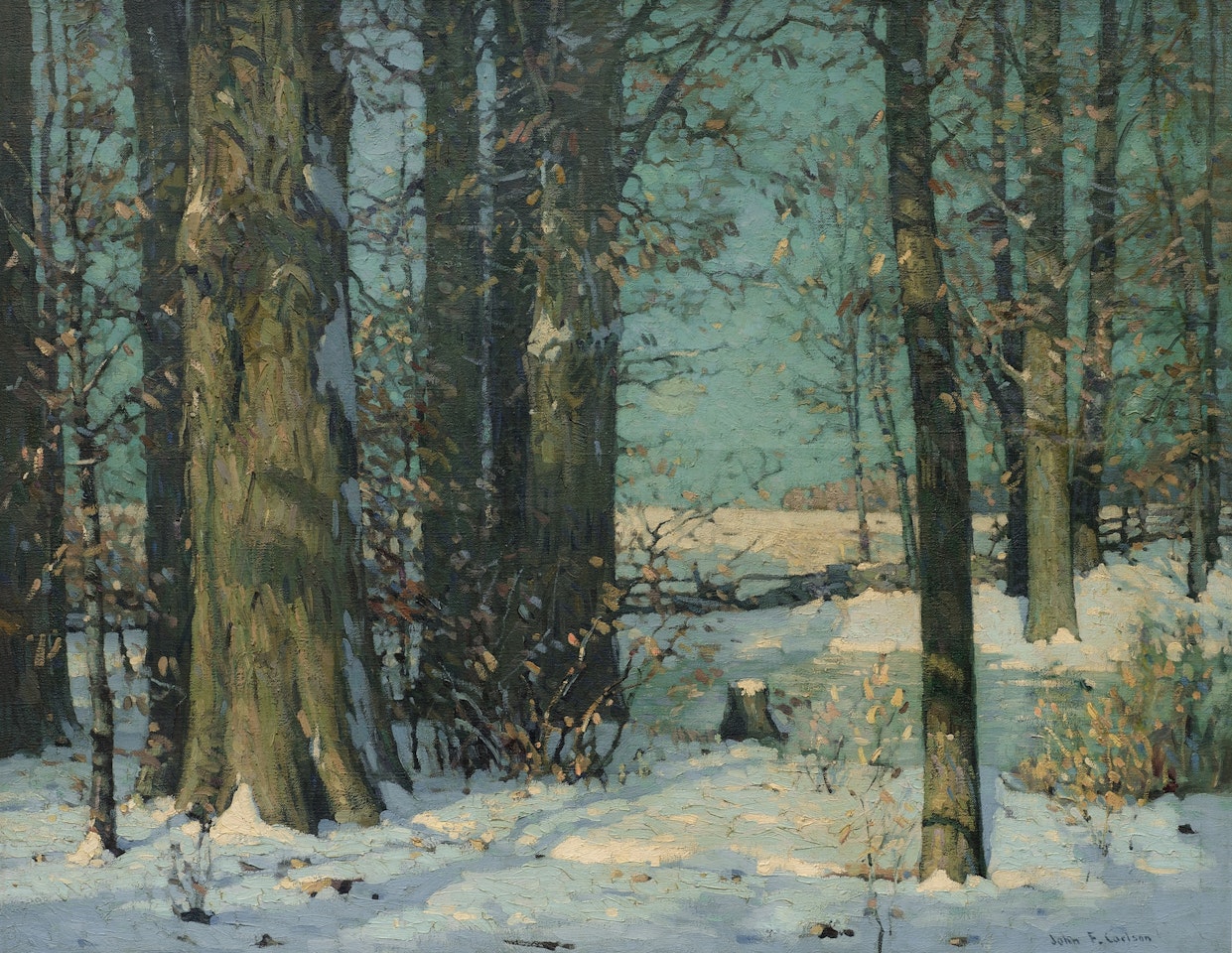 Heavy Woods - Winter by John Fabian Carlson