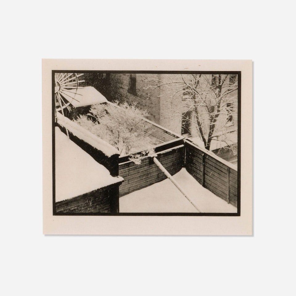 Snow, Backyards, New York City (from Camera Work No. 48) by Paul Strand