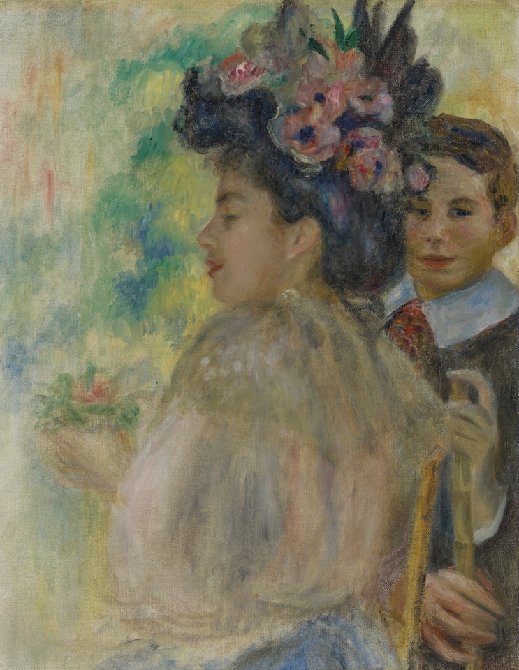 Le chapeau fleuri by Pierre-Auguste Renoir
