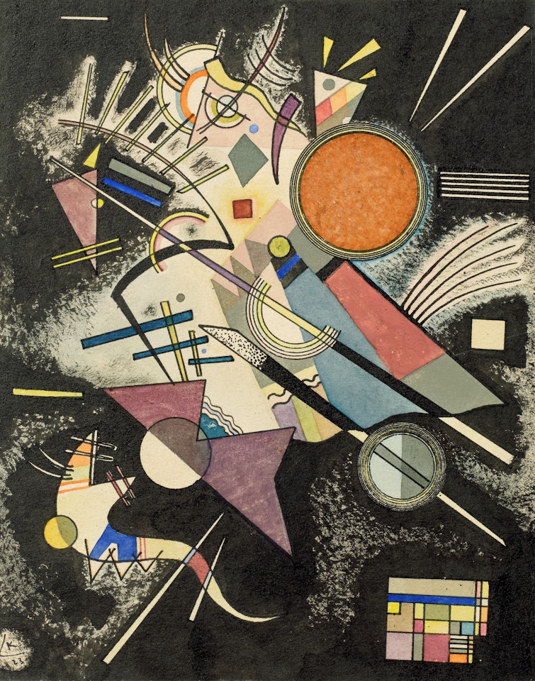 Schwarze Begleitung by Wassily Kandinsky