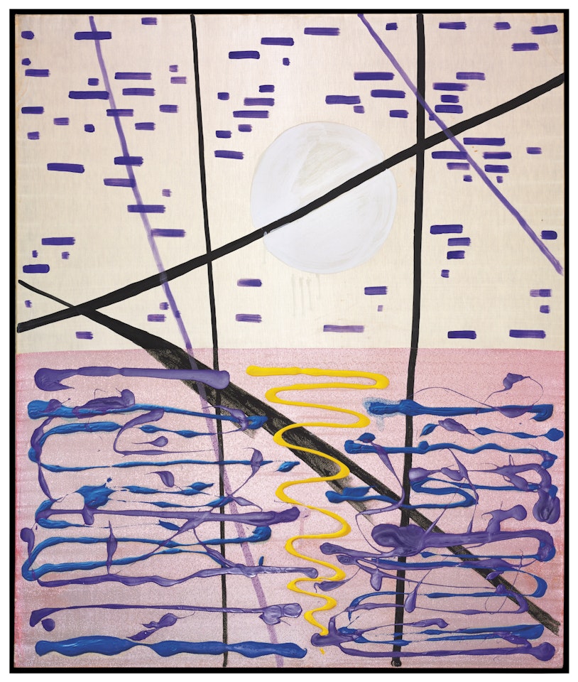 Mondlandschaft mit Schilf (Moonlit Landscape with Reeds) by Sigmar Polke