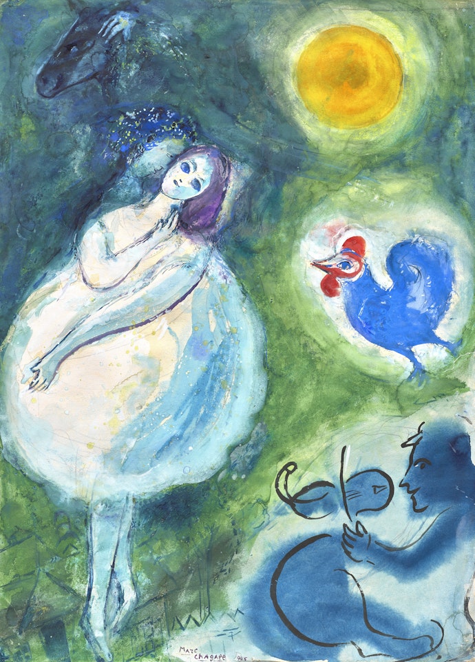 Ballerine pour Léonide Massine by Marc Chagall