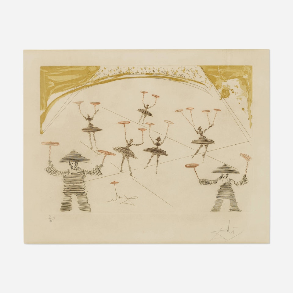 Chinois (from the Le cirque series) by Salvador Dali