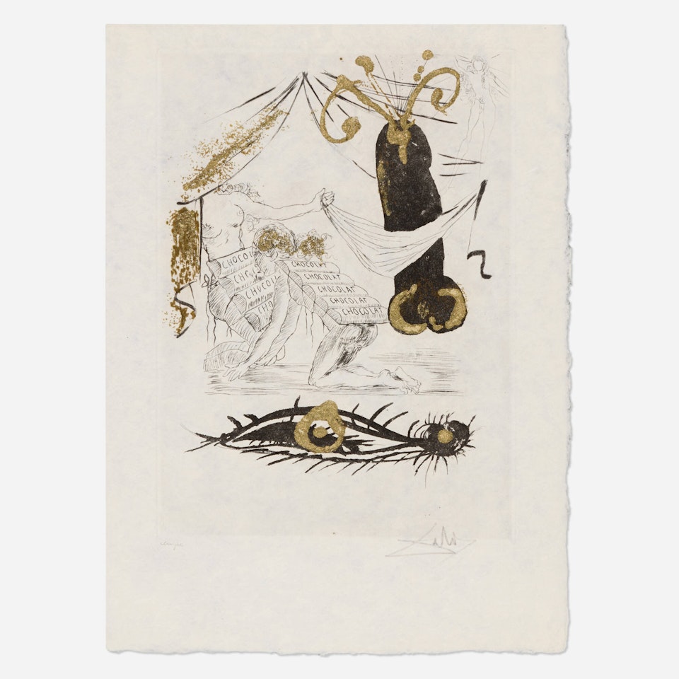À la mémoíre de Zulma (from the Les amours jaunes portfolio) by Salvador Dali