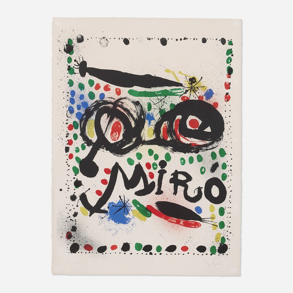 Philadelphia Museum of Art exhibition poster by Joan Miró