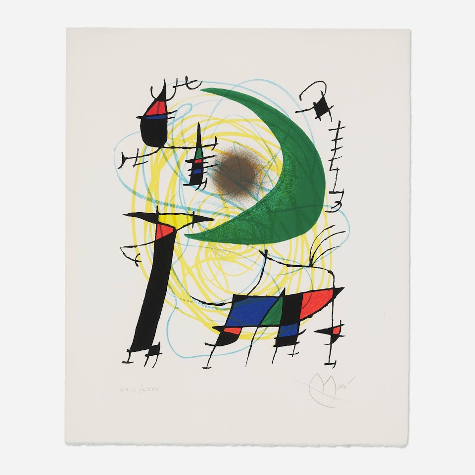 Plate 7 (from the Joan Miró Lithographe I) by Joan Miró