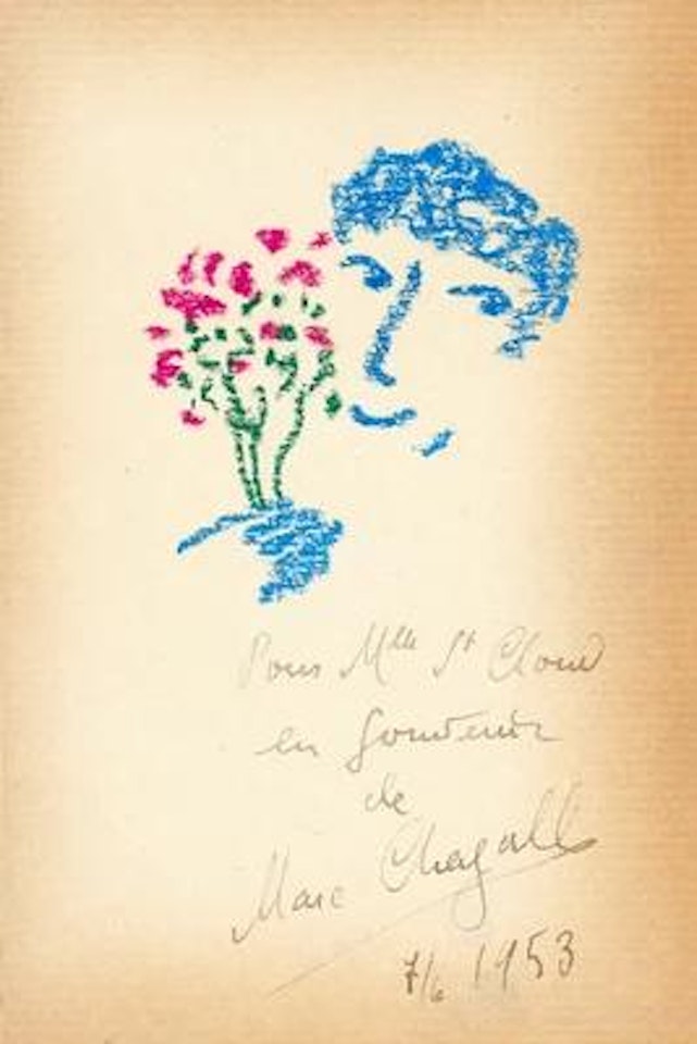 Dedication to Ms St. Cloue by Marc Chagall