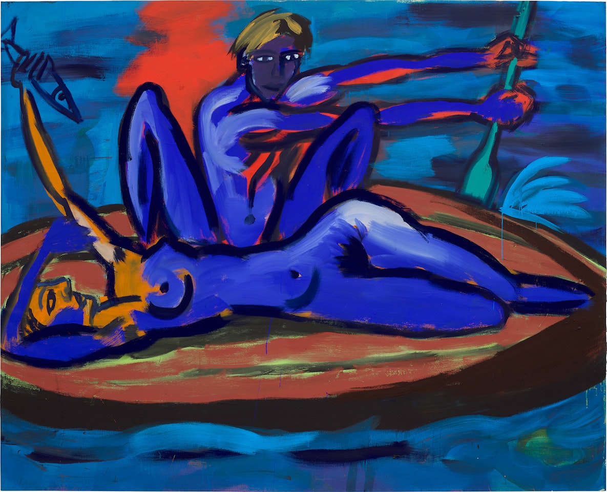 Im Boot by Rainer Fetting