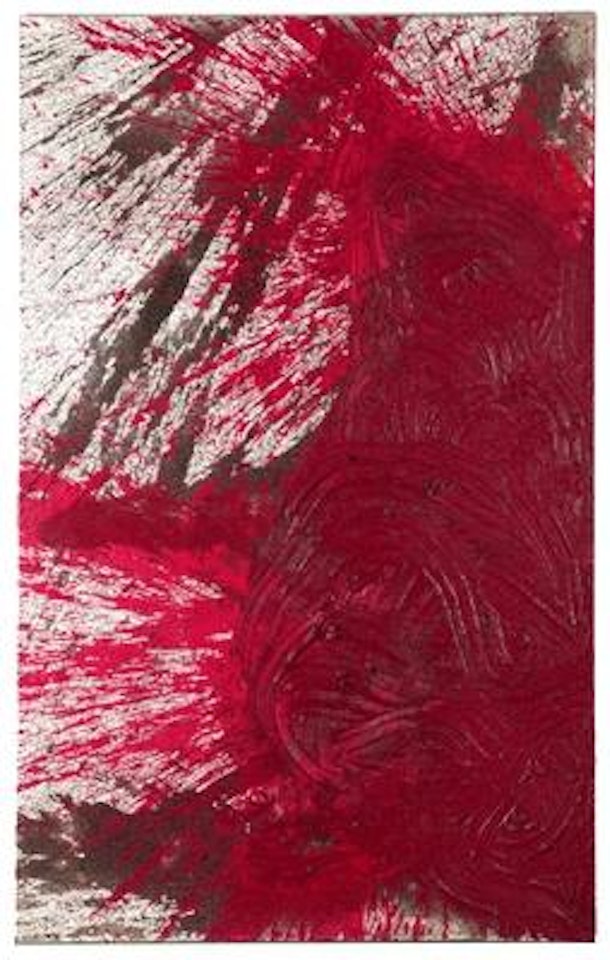 Splatter painting with impasto painting by Hermann Nitsch