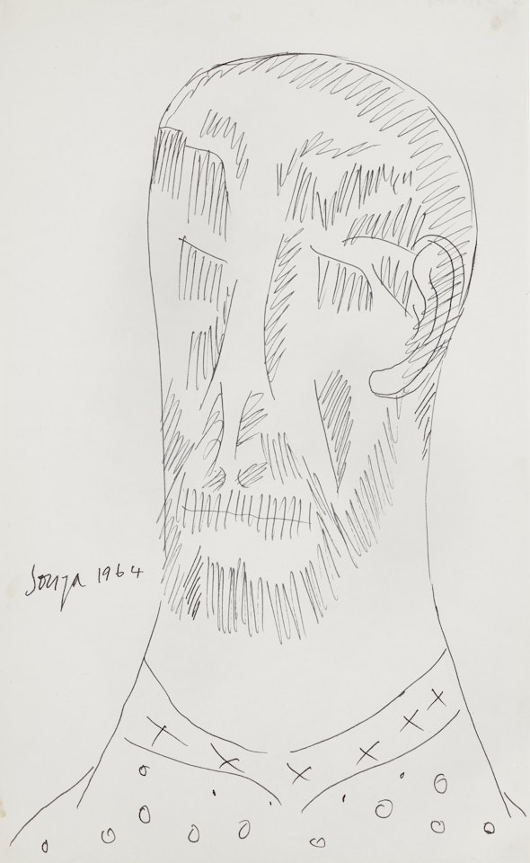 Untitled (Bearded Man) by Francis Newton Souza