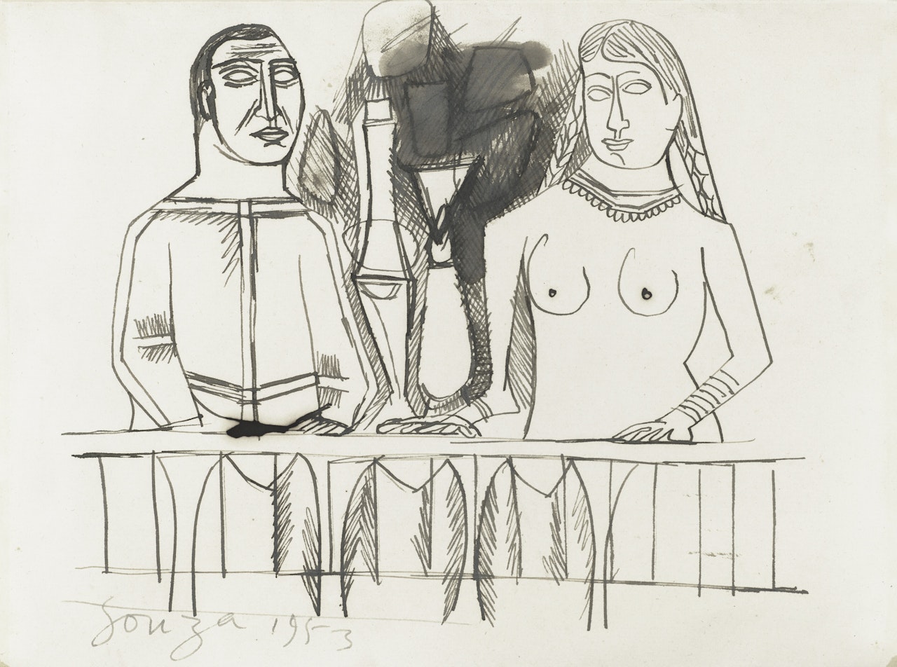 Untitled (Study for Mystic Repast) by Francis Newton Souza