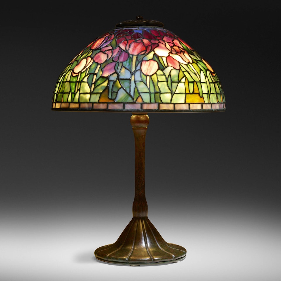 Tulip table lamp by Tiffany Studios