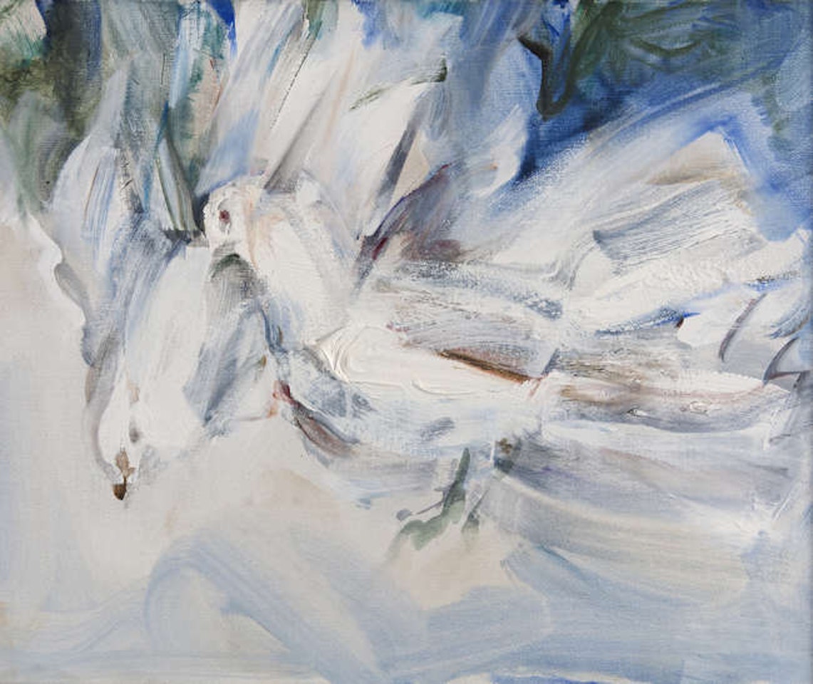 Fan Tailed Pigeons (528) by Louis Le Brocquy