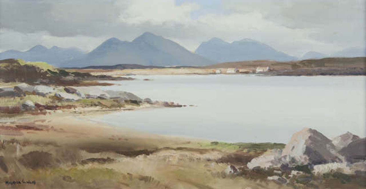 Landscape Moor, Roundstone, Connemara by Maurice Canning Wilks