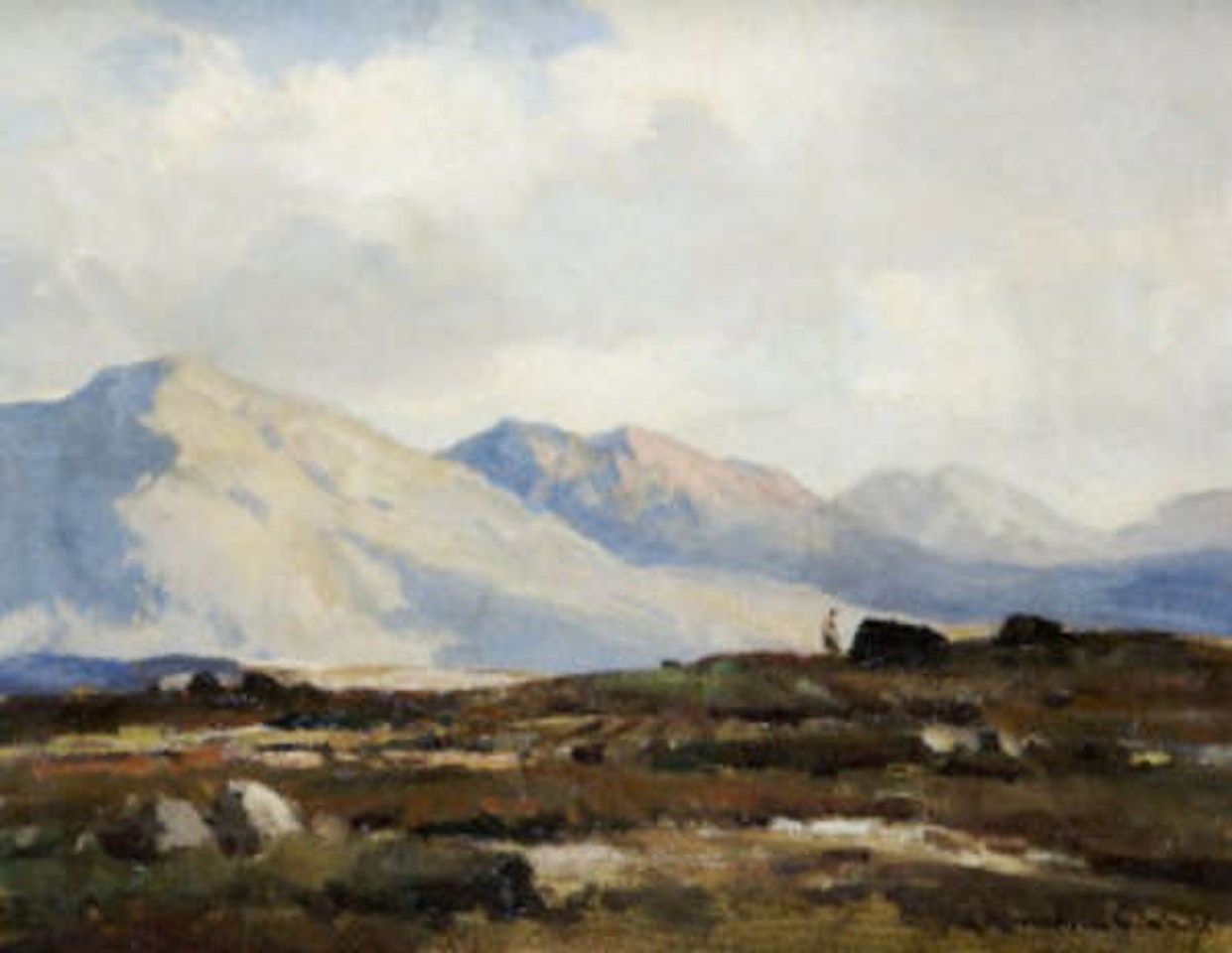 In The Inagh Valley, Connemara by Maurice Canning Wilks