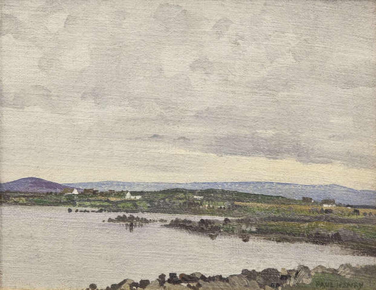 Connemara Landscape with Cottages by Paul Henry