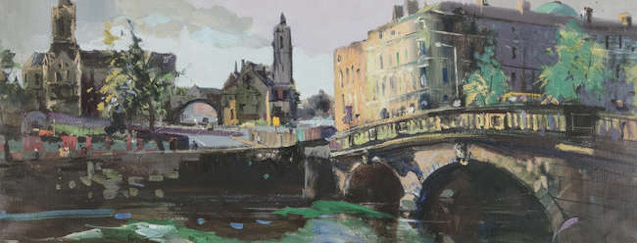 Christchurch from the Quays by Kenneth Webb