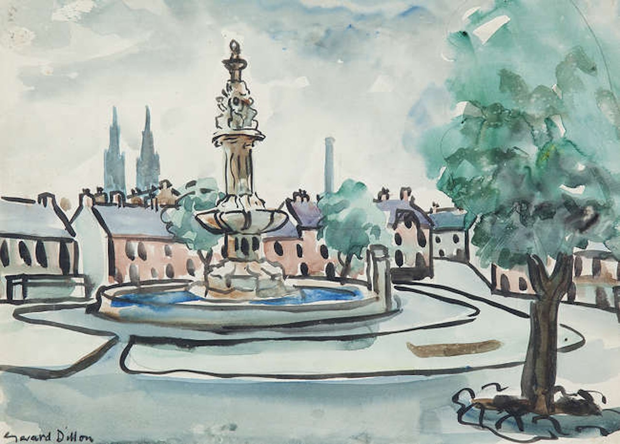 Dunville Park, Falls Road, Belfast by Gerard Dillon