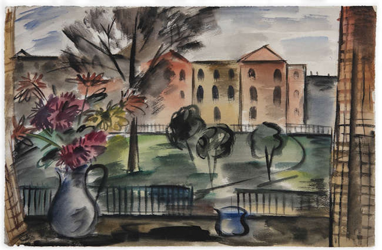 Still Life and Park Scene by Norah McGuinness