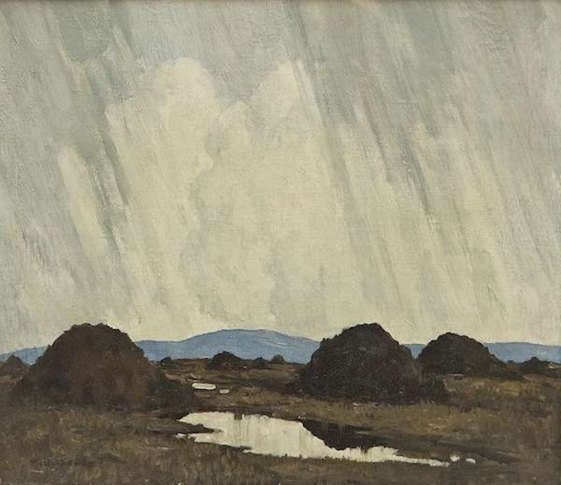 Turf Stacks, West of Ireland by Paul Henry